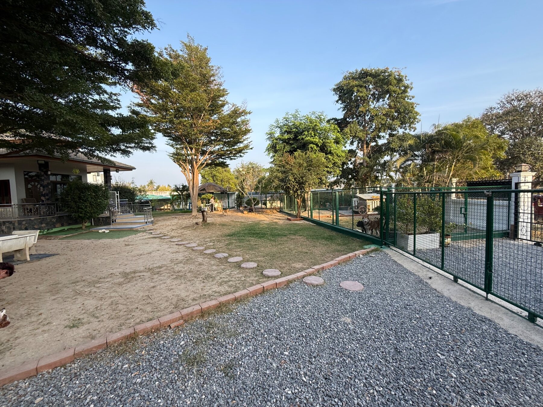 Spacious grounds with secure separated dog areas
